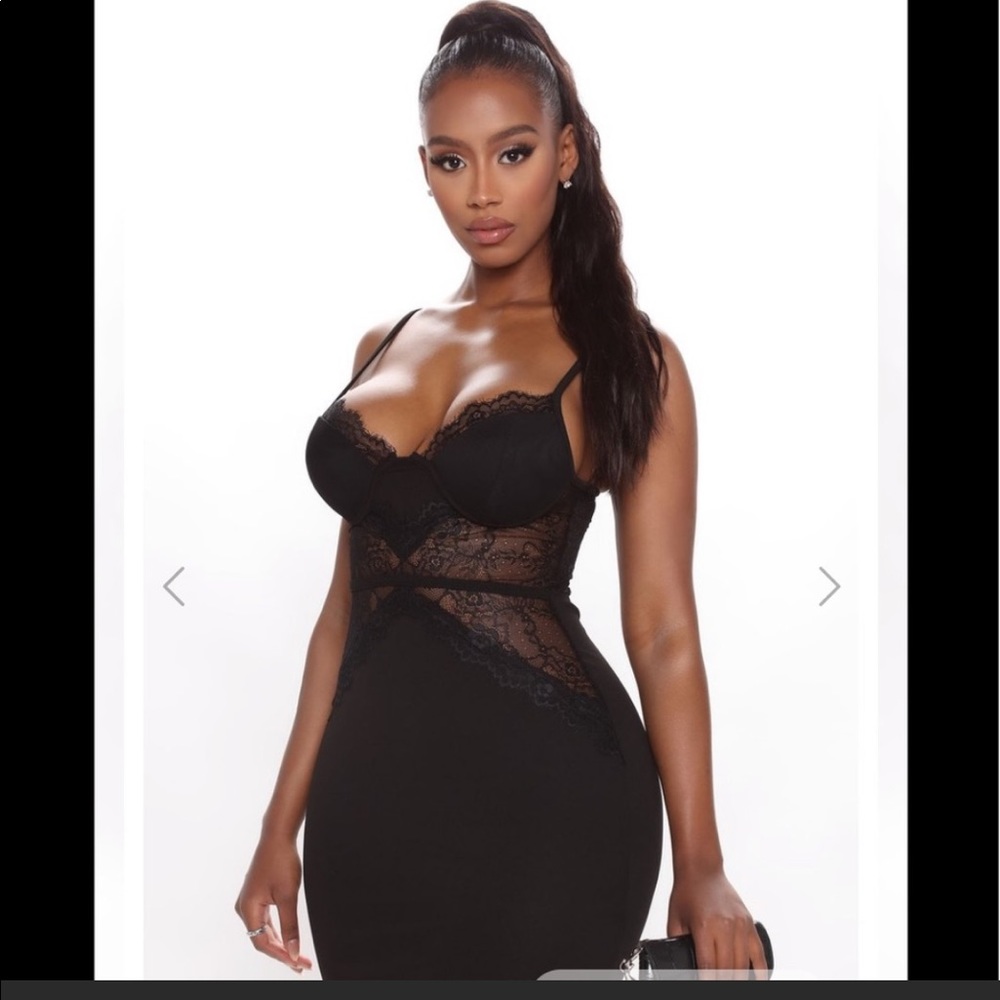 🖤sexy little black bodycon dress with lace 🖤